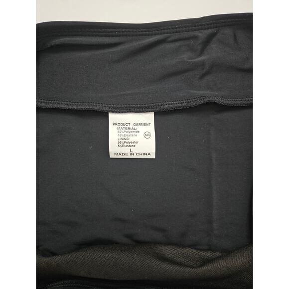 Amazon High Waisted Bikini Set Women Black white Size L - Picture 3 of 5